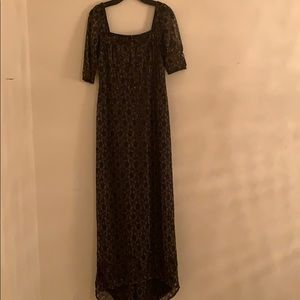 Lace and beaded evening gown